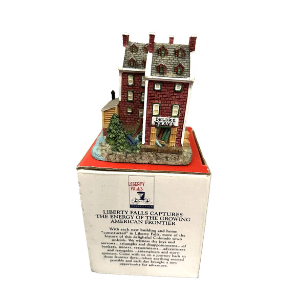 The Americana Collection Liberty Falls Winthrop's Carpet Mill with Box Exc Cond - Picture 5 of 6